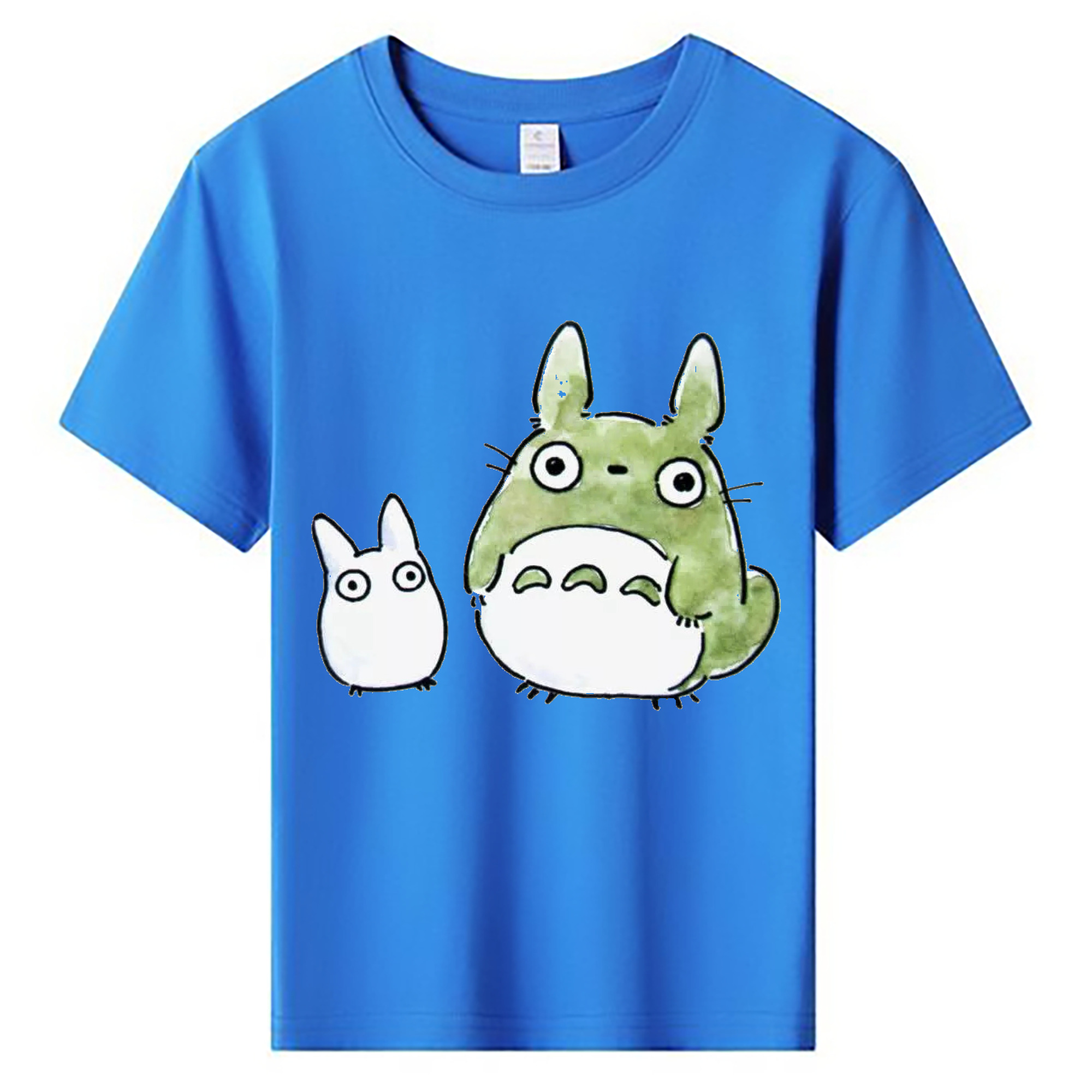 （画像用） となりのトトロ 草壁メイ 草壁サツキ My Neighbor Totoro Satsuki Kusakabe Mei Kusakabe 綿100％キッズTシャツ（フロントプリント）